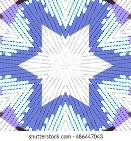 Flat ethnic seamless pattern. Colorful geometrical ornament tiles. For different design uses, as wallpaper, pattern fills, web page background, surface texturesm for print and dalle production.