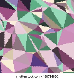 Flat ethnic seamless pattern. Colorful geometrical ornament tiles. For different design uses, as wallpaper, pattern fills, web page background, surface texturesm for print and dalle production.