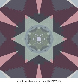 Flat ethnic seamless pattern. Colorful geometrical ornament tiles. For different design uses, as wallpaper, pattern fills, web page background, surface texturesm for print and dalle production.