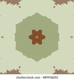 Flat ethnic seamless pattern. Colorful geometrical ornament tiles. For different design uses, as wallpaper, pattern fills, web page background, surface texturesm for print and dalle production.