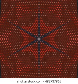 Flat ethnic seamless pattern. Colorful geometrical ornament tiles. For different design uses, as wallpaper, pattern fills, web page background, surface texturesm for print and dalle production.