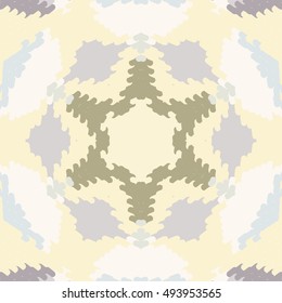 Flat ethnic seamless pattern. Colorful geometrical ornament tiles. For different design uses, as wallpaper, pattern fills, web page background, surface texturesm for print and dalle production.