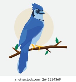 flat exotic bird vector design