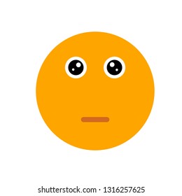 flat expression emoji cartoon icon vector