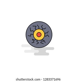 Flat Eye ball Icon. Vector