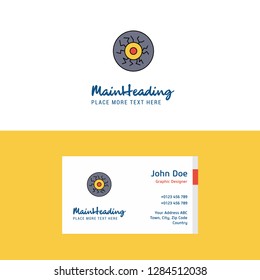 Flat Eye ball Logo and Visiting Card Template. Busienss Concept Logo Design