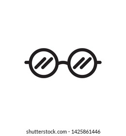 flat eye glasses icon symbol sign, logo template, vector, eps 10