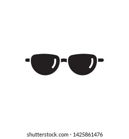 flat eye glasses icon symbol sign, logo template, vector, eps 10