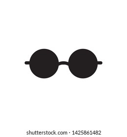 flat eye glasses icon symbol sign, logo template, vector, eps 10