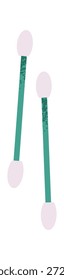 Flat eye makeup brushes design