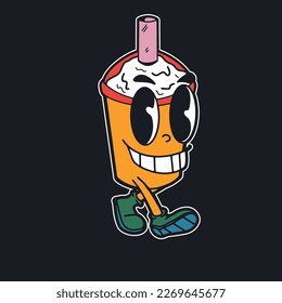 Flat and Fabulous. A 90s Inspired Vector Graphics Character