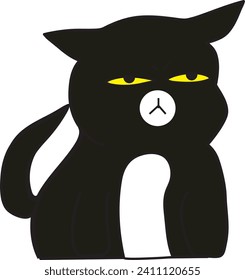 The Flat Face Funny Cat