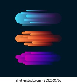 flache Meteroriten in verschiedenen Variationen und Farben