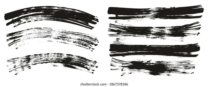 Flat Fan Brush Regular Curved And Long Background Mix High Detail Abstract Vector Background Mix Set 