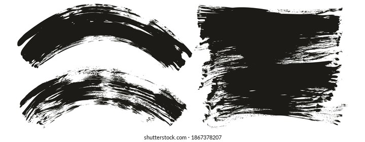 Flat Fan Brush Regular Curved And Long Background Mix High Detail Abstract Vector Background Mix Set 