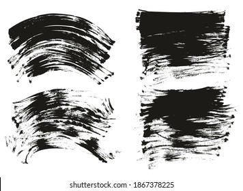 Flat Fan Brush Regular Curved And Long Background Mix High Detail Abstract Vector Background Mix Set 