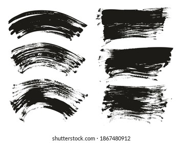 Flat Fan Brush Regular Curved And Long Background Mix High Detail Abstract Vector Background Mix Set 