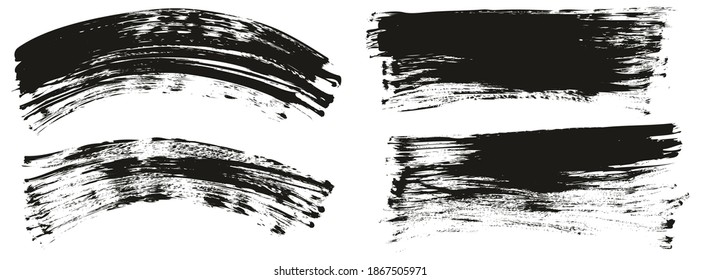 Flat Fan Brush Regular Curved And Long Background Mix High Detail Abstract Vector Background Mix Set 