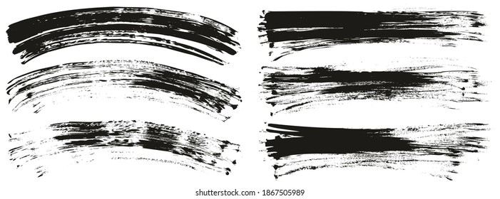 Flat Fan Brush Regular Curved And Long Background Mix High Detail Abstract Vector Background Mix Set 