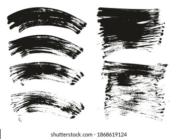 Flach-Fan-Pinsel mit regelmäßiger Kurven und langer Hintergrund Mix aus hochdetailliertem, abstraktem Vektorhintergrund-Mix-Set 