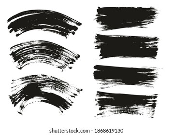 Flat Fan Brush Regular Curved And Long Background Mix High Detail Abstract Vector Background Mix Set 