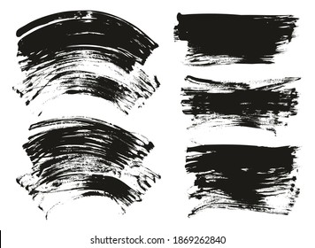 Flat Fan Brush Regular Curved And Long Background Mix High Detail Abstract Vector Background Mix Set 