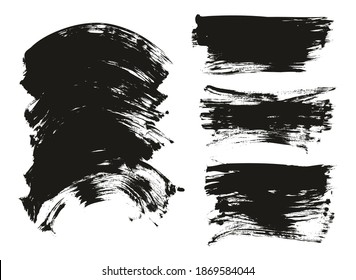 Pincel De Ventilador Plano Curva Y Fondo Largo Mezcla De Fondo Abstracto De Alto Detalle Conjunto De Mezcla De Fondo Del Vector 