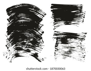 Flach-Fan-Pinsel mit regelmäßiger Kurven und langer Hintergrund Mix aus hochdetailliertem, abstraktem Vektorhintergrund-Mix-Set 