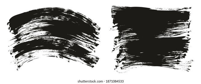 Flach-Fan-Pinsel mit regelmäßiger Kurven und langer Hintergrund Mix aus hochdetailliertem, abstraktem Vektorhintergrund-Mix-Set 