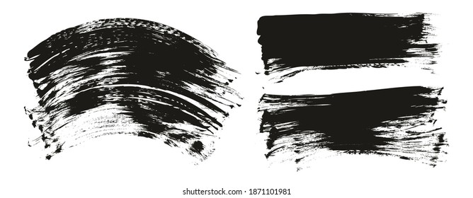 Flach-Fan-Pinsel mit regelmäßiger Kurven und langer Hintergrund Mix aus hochdetailliertem, abstraktem Vektorhintergrund-Mix-Set 