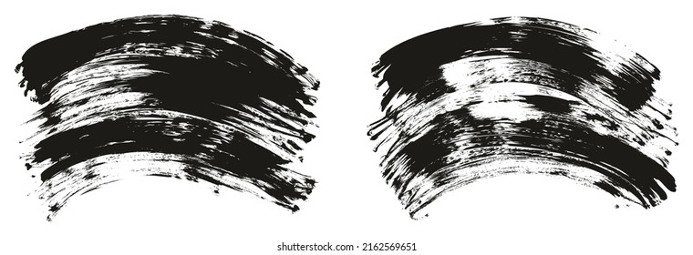 Flat Fan Brush Regular Curved Background High Detail Abstract Vector Background Set 