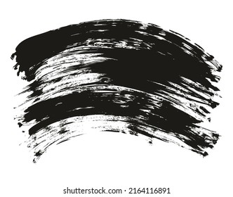 Flat Fan Brush Regular Curved Background High Detail Abstract Vector Background Set 