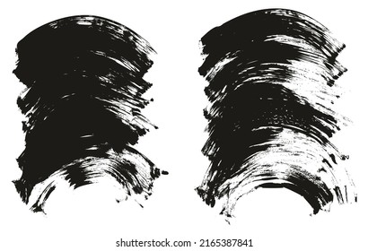 Flat Fan Brush Regular Curved Background High Detail Abstract Vector Background Set 