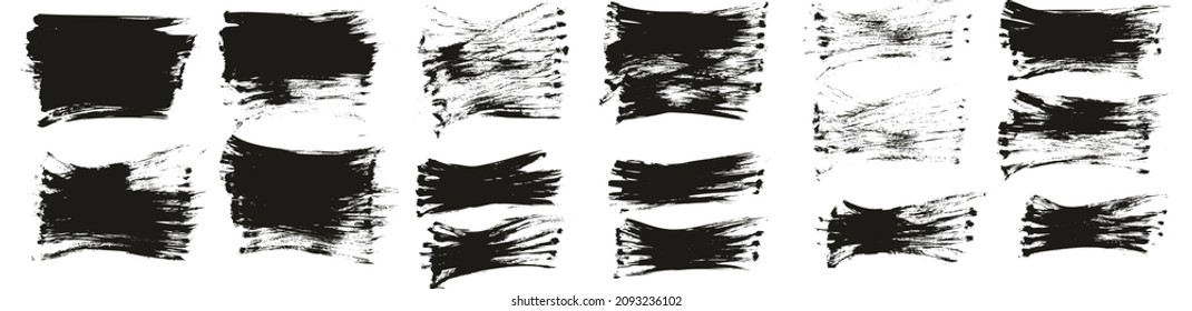 Flat Fan Brush Regular Short Background High Detail Abstract Vector Background Set 
