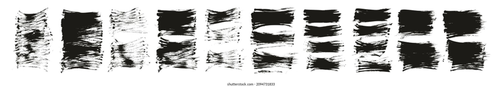 Flat Fan Brush Regular Short Background High Detail Abstract Vector Background Set 