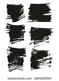 Flat Fan Brush Regular Short Background High Detail Abstract Vector Background Set 
