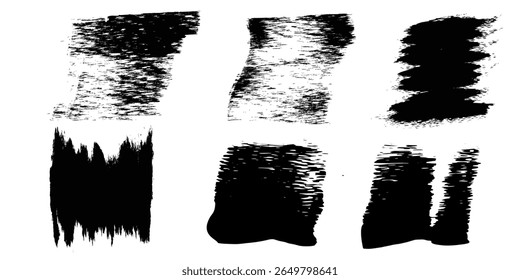 Flat Fan Brush Regular Short Background High Detail Abstract Vector Background Set 