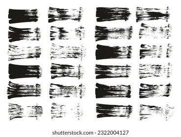 Flat Fan Brush Regular Straight Lines High Detail Abstract Vector Background Set 