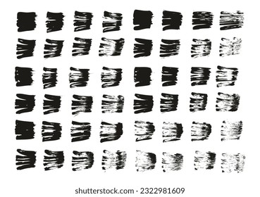 Flat Fan Brush Regular Straight Lines High Detail Abstract Vector Background Set 