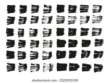 Flat Fan Brush Regular Straight Lines High Detail Abstract Vector Background Set 