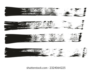 Flat Fan Brush Regular Straight Lines High Detail Abstract Vector Background Set 