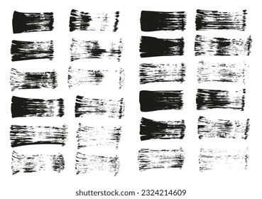 Flat Fan Brush Regular Straight Lines High Detail Abstract Vector Background Set 