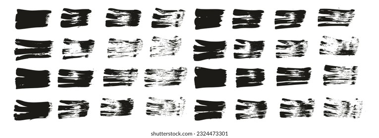 Flache Lüfterbrush Regelmäßige, gerade Linien, abstraktes, abstraktes Vektorhintergrundsatz-Set mit hoher Detailgenauigkeit 
