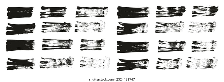 Flat Fan Brush Regular Straight Lines High Detail Abstract Vector Background Set 
