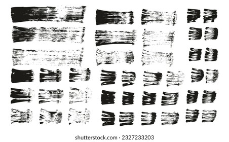 Flat Fan Brush Regular Straight Lines High Detail Abstract Vector Background MEGA Set 