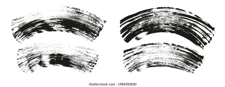 Fondo curvado grueso del pincel del ventilador plano Fondo abstracto de alto detalle Fondo del vector 