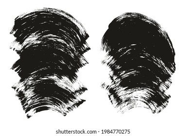 Fondo curvado grueso del pincel del ventilador plano Fondo abstracto de alto detalle Fondo del vector 