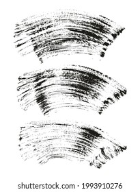 Fondo curvado grueso del pincel del ventilador plano Fondo abstracto de alto detalle Fondo del vector 