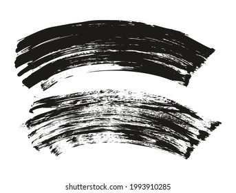 Fondo curvado grueso del pincel del ventilador plano Fondo abstracto de alto detalle Fondo del vector 