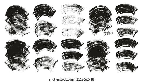 Fondo curvo grueso del pincel del ventilador plano Fondo del vector abstracto de alto detalle ULTRA
